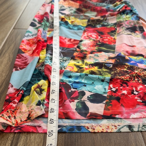 NWT Anthropologie The Maya Ruched Cowl-Neck Dress NWT in Mesh Floral - Picture 6 of 11